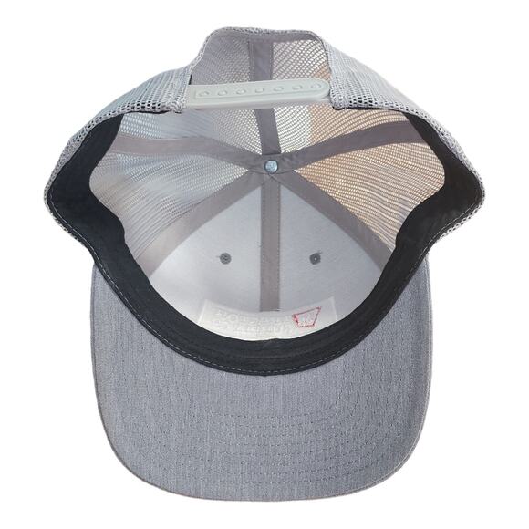 Tractor Supply Light Gray Trucker Snapback Hat Cap Lid like NEW - Picture 5 of 5
